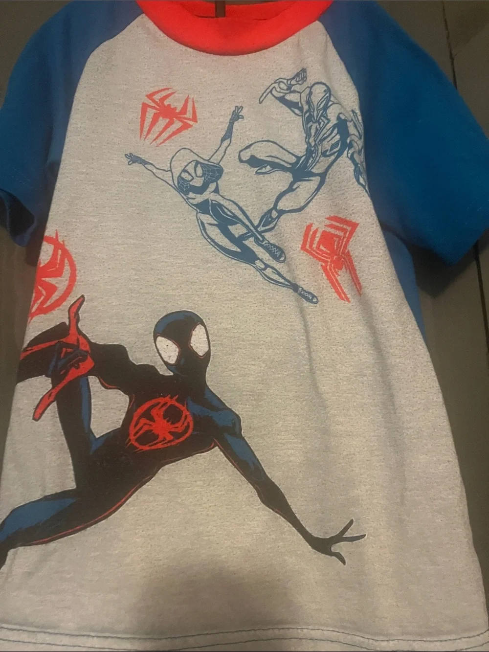 Blue and Cream Spider-Man Kids Pajama Set
